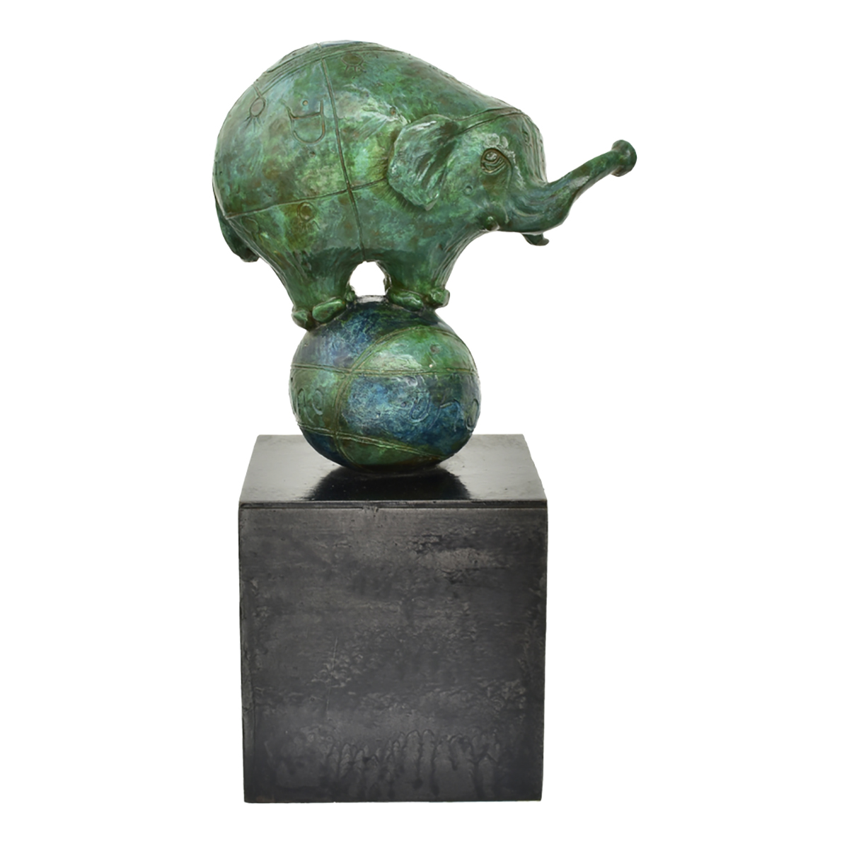 JOB, Bronze and Steel, 43 x 17 x 18 cm.