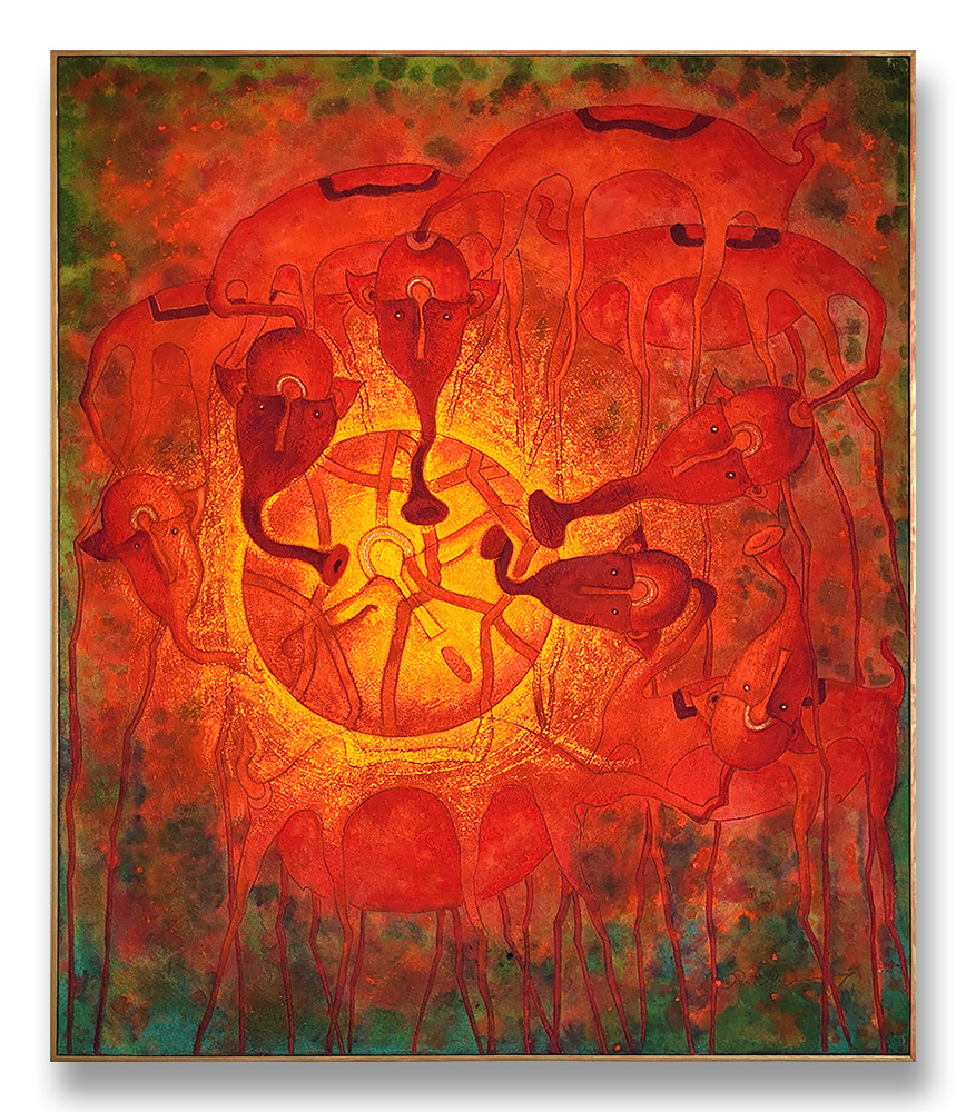C-064 UNTITLED, Oil on Canvas, 120 x 100 cm.