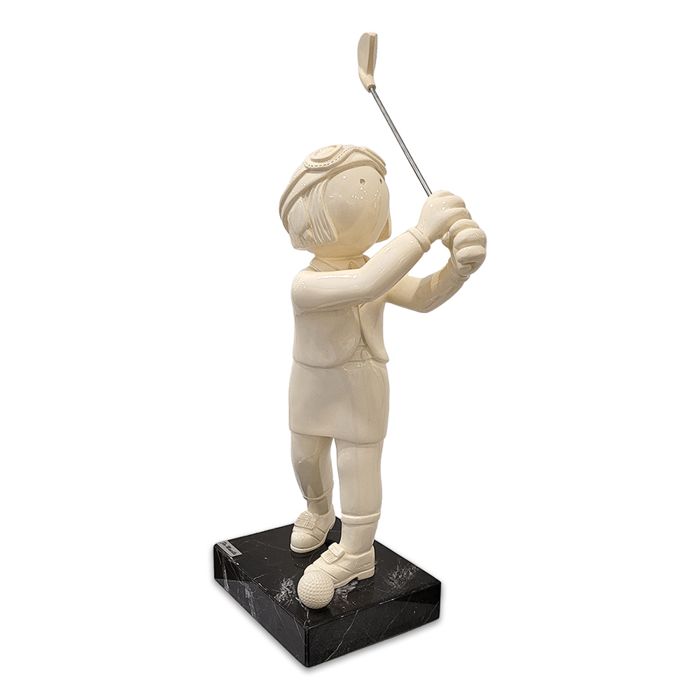 MISS MANNY SWING II, Polymer and Marble, 66 x 30 x 20 cm.
