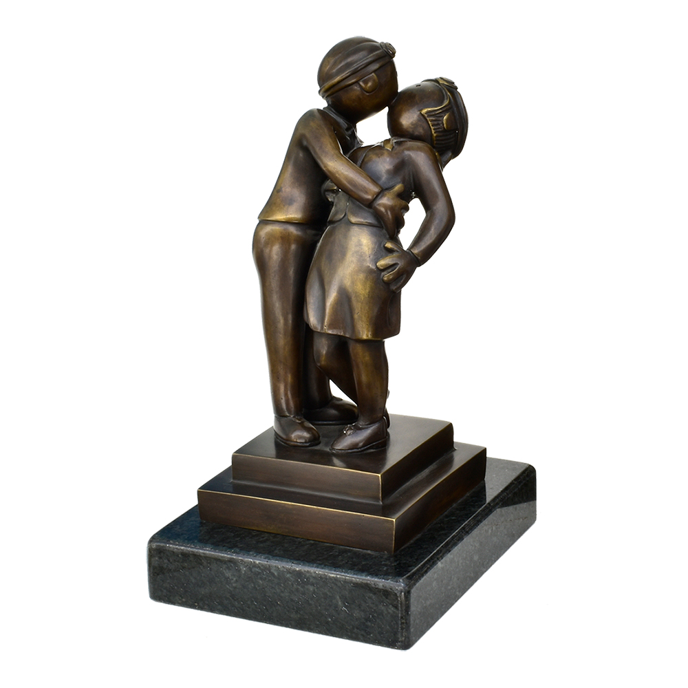 MR MANNY Y MANNY EL BESO, Bronze, 40 x 20 x 25 cm.